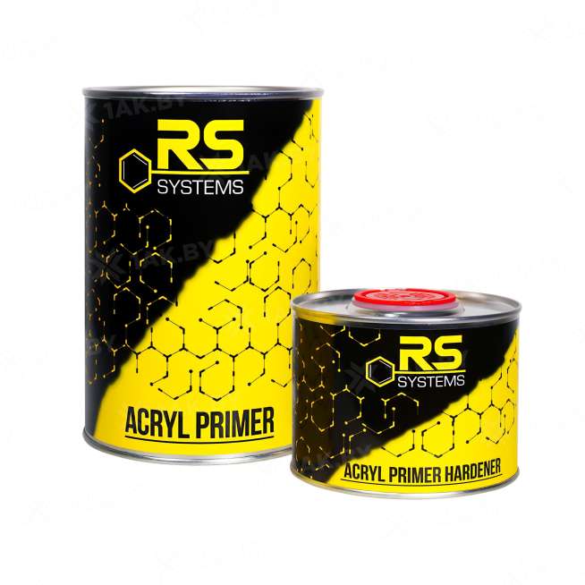 Комплект грунта акрилового заполняющего, цвет-белый "HS 4+1" RS 1л 0