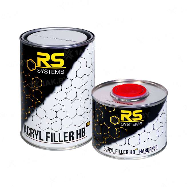 Комплект грунта акрилового заполняющего, цвет-серый "HB 4+1" RS 1л 0