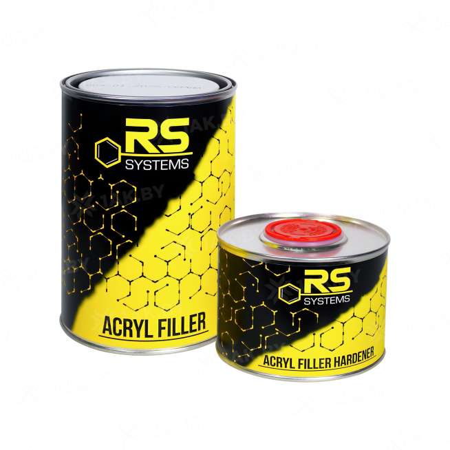 Комплект грунта акрилового заполняющего, цвет- серый  "5+1 HS" RS 0,9 л 0