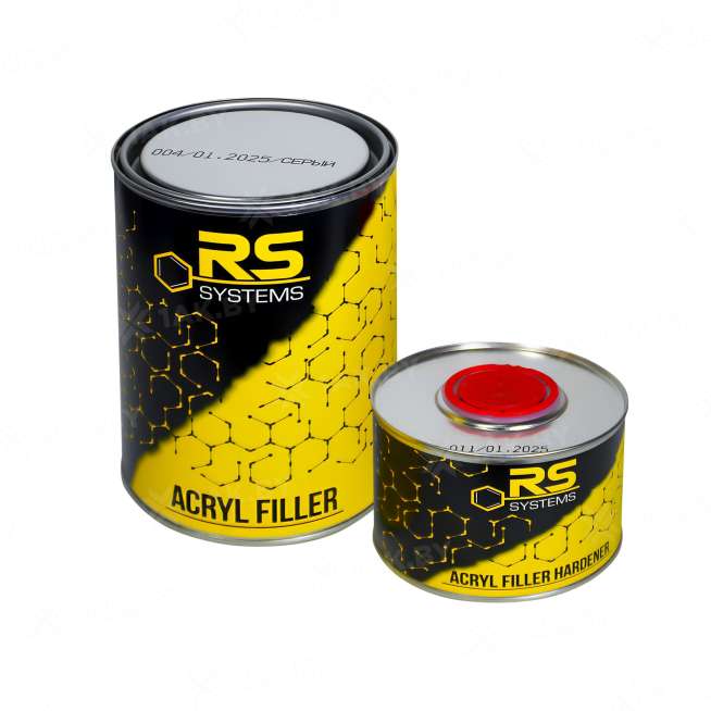 Комплект грунта акрилового заполняющего, цвет- серый  "5+1 HS" RS 0,9 л 2