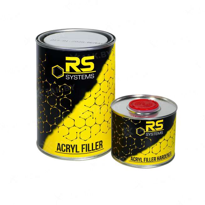 Комплект грунта акрилового заполняющего, цвет- белый "5+1 HS" RS 0,9л 2