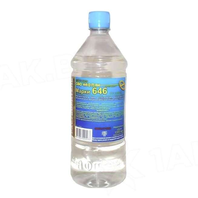Растворитель марки 646 Нафтан в 0.9л 0