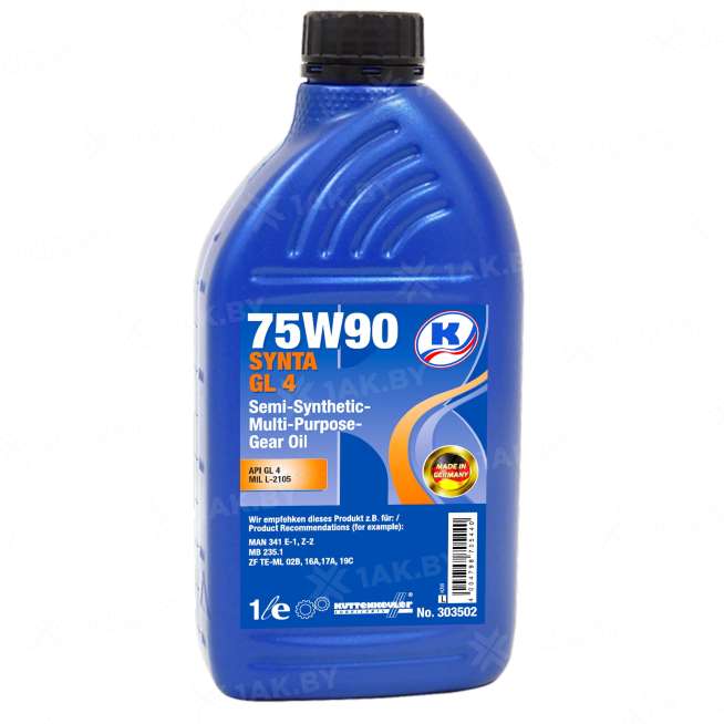 Масло трансмиссионное Kuttenkeuler SYNTA ECO GL 4 SAE 75W, 1л, Германия 0