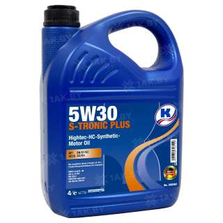 Масло моторное Kuttenkeuler S-Tronic Plus 5W30, 4л, Германия