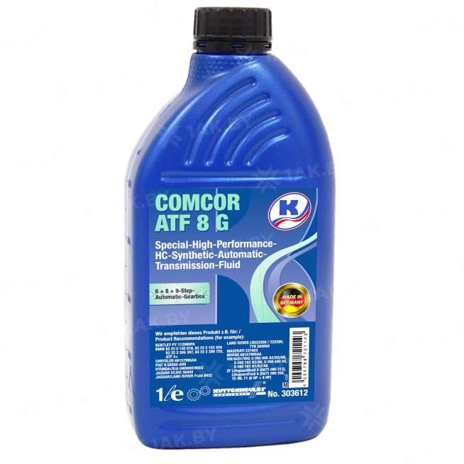 Масло трансмиссионное Kuttenkeuler Comcor ATF 8 G, 1л, Германия 0