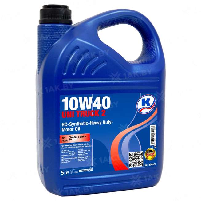 Масло моторное Kuttenkeuler Uni Truck 2 10W-40, 5л, Германия 0