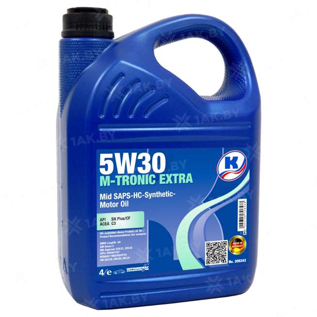 Масло моторное Kuttenkeuler M-Tronic Extra 5W30, 4л, Германия 0