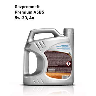 Масло моторное Gazpromneft Premium A5B5 5W-30, 4л, Россия 4