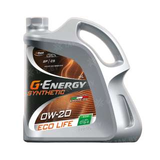 Масло моторное G-Energy Synthetic Eco Life 0W-20, 4л., Россия Масло моторное G-Energy Synthetic Eco Life 0W-20, 4л., Россия