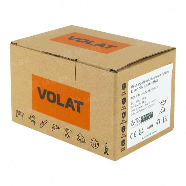 Аккумулятор для электроинструмента BOSCH 18 V 6 Ah арт. VT-BOS-GBA180-18.0V6.0AH 3