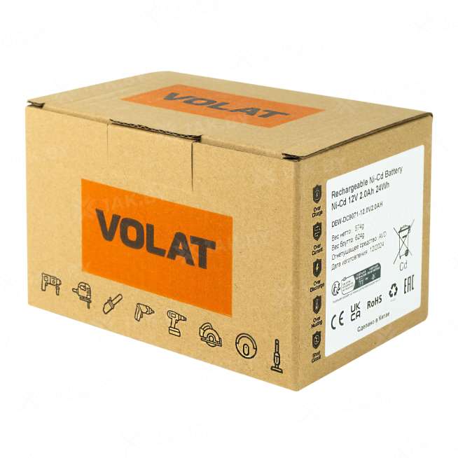 Аккумулятор для электроинструмента DEWALT 12 V 2 Ah арт. VT-DEW-DC9071-12.0V2.0AH 3