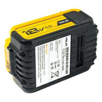 Аккумулятор для электроинструмента DEWALT 18 V 5 Ah арт. VT-DEW-DCB184-18.0V5.0AH 1