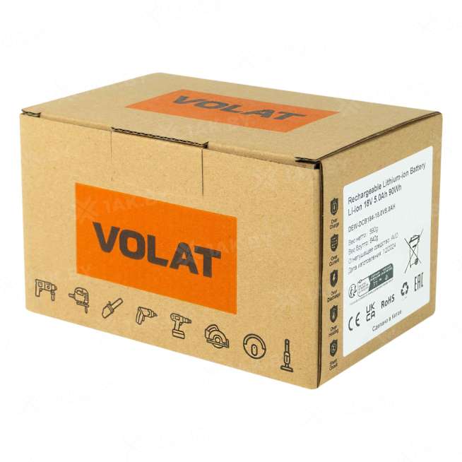 Аккумулятор для электроинструмента DEWALT 18 V 5 Ah арт. VT-DEW-DCB184-18.0V5.0AH 4