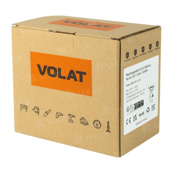 Аккумулятор для электроинструмента MAKITA 12 V 1.3 Ah арт. VT-MAK-1233-1.3 3
