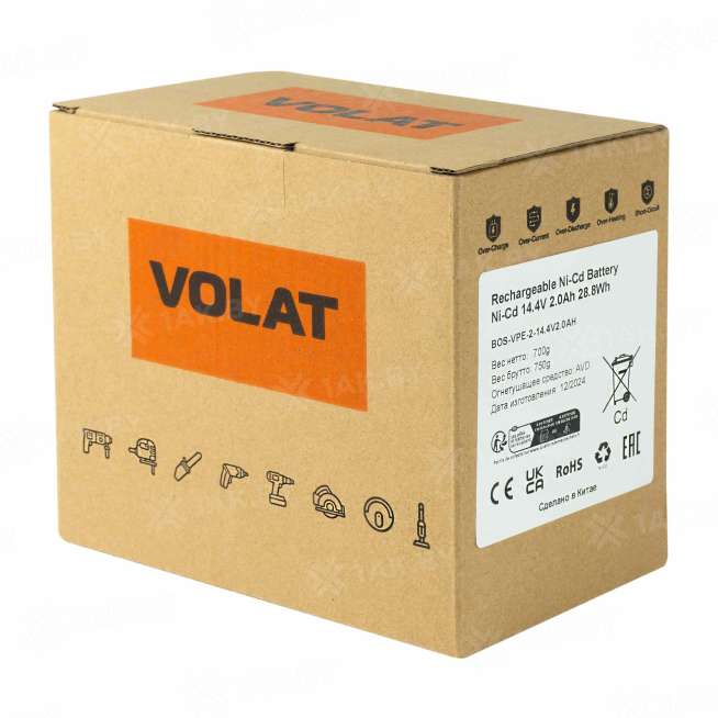 Аккумулятор для электроинструмента BOSCH 14.4 V 2 Ah арт. VT-BOS-VPE-2-14.4V2.0AH 3