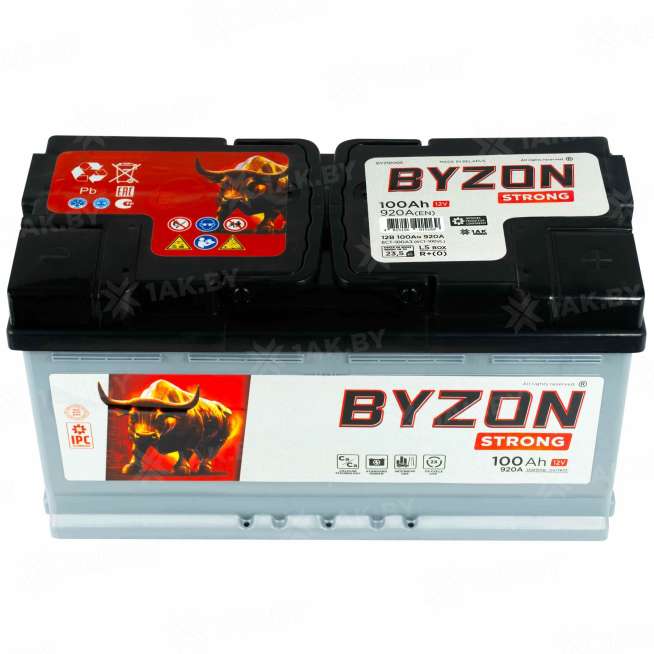 Аккумулятор BYZON (100 Ah) 920 A, 12 V Обратная, R+ L5 BYZ1000S 1