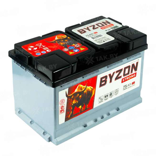 Аккумулятор BYZON (75 Ah) 750 A, 12 V Обратная, R+ L3 BYZ750S 2