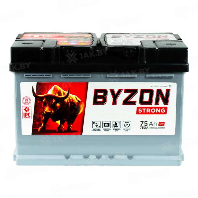 Аккумулятор BYZON (75 Ah) 750 A, 12 V Обратная, R+ L3 BYZ750S 0