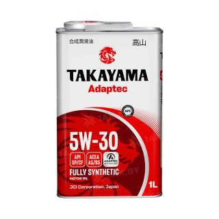 Масло моторное синтетическое TAKAYAMA ADAPTEC SAE 5W-30 ACEA A5/B5, API SP/CF, 1 л., Россия Масло моторное синтетическое TAKAYAMA ADAPTEC SAE 5W-30 ACEA A5/B5, API SP/CF, 1 л., Россия