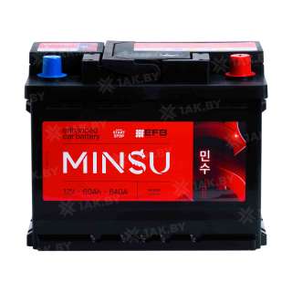 Аккумулятор MINSU (60 Ah) 640 A, 12 V Обратная, R+ L2 EFB LN2 60