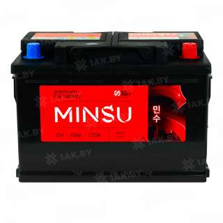 Аккумулятор MINSU (75 Ah) 750 A, 12 V Обратная, R+ L3 EFB LN3 70