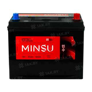 Аккумулятор MINSU (80 Ah) 750 A, 12 V Обратная, R+ D26 EFB S95L/EFB D26L Аккумулятор MINSU (80 Ah) 750 A, 12 V Обратная, R+ D26 EFB S95L/EFB D26L