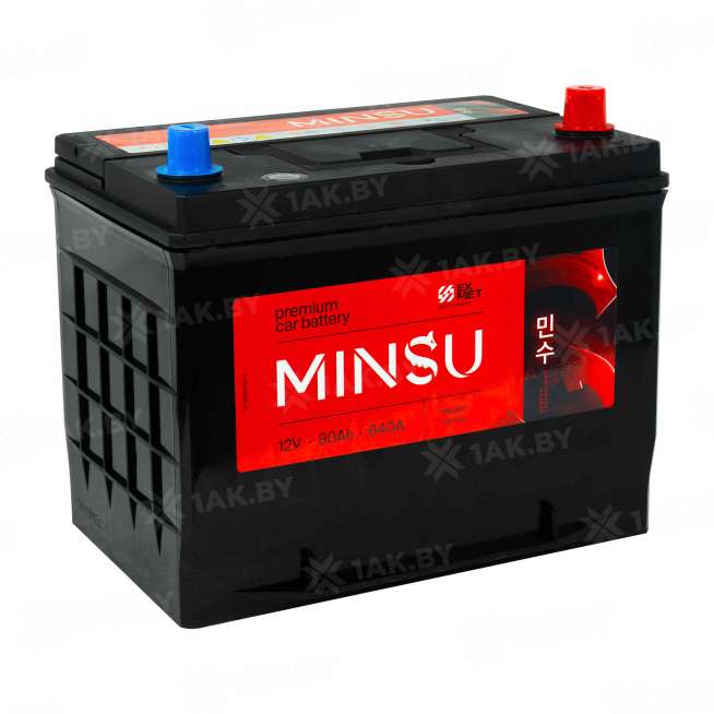 Аккумулятор MINSU (80 Ah) 750 A, 12 V Обратная, R+ D26 EFB S95L/EFB D26L 2
