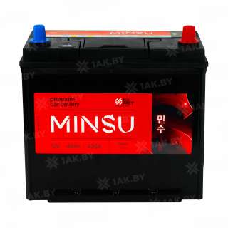 Аккумулятор MINSU (48 Ah) 430 A, 12 V Обратная, R+ B24 65B24L/65B24LS
