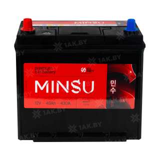 Аккумулятор MINSU (48 Ah) 430 A, 12 V Прямая, L+ B24 65B24RS/65B24R