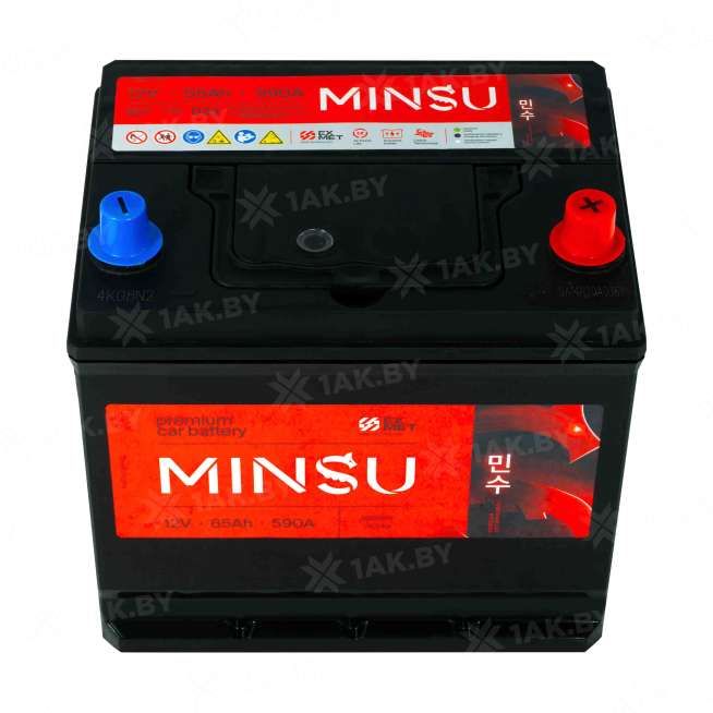 Аккумулятор MINSU (65 Ah) 590 A, 12 V Обратная, R+ D23 75D23L(MINSU) 1