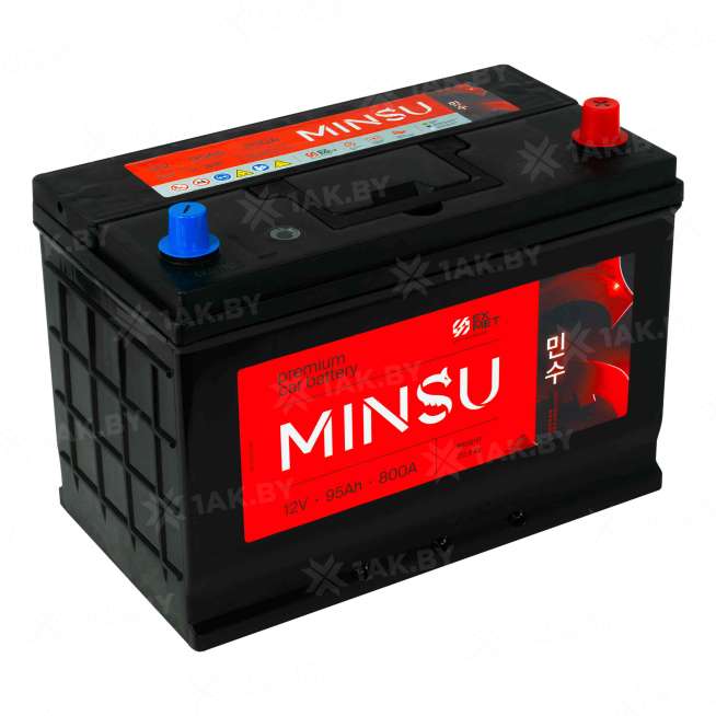 Аккумулятор MINSU (95 Ah) 800 A, 12 V Обратная, R+ D31 115D31L(MINSU) 1