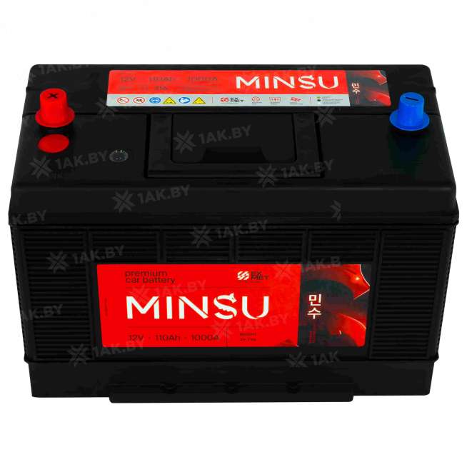 Аккумулятор MINSU (110 Ah) 1000 A, 12 V Прямая, L+ 31A 31A-1000 1