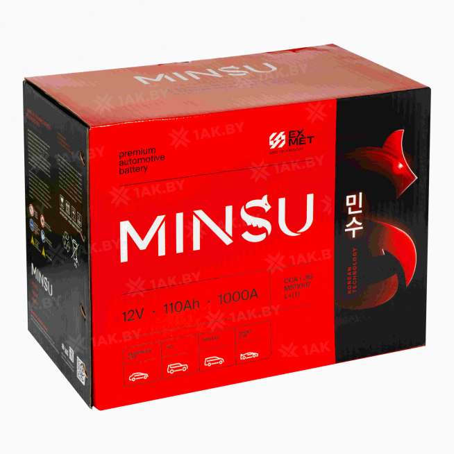 Аккумулятор MINSU (110 Ah) 1000 A, 12 V Прямая, L+ 31A 31A-1000 3