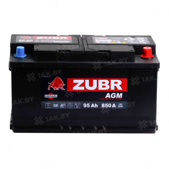 Аккумулятор ZUBR (95 Ah) 850 A, 12 V Обратная, R+ L5 AGM VRL5 92 0
