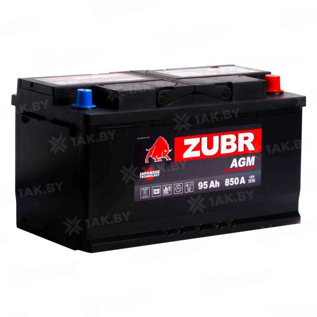 Аккумулятор ZUBR (95 Ah) 850 A, 12 V Обратная, R+ L5 AGM VRL5 92 1