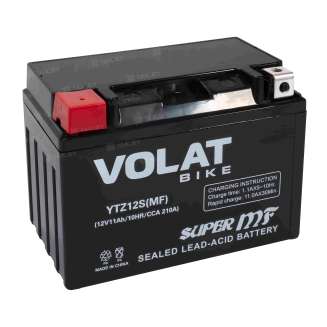 Аккумулятор для мотоцикла VOLAT (11 Ah) 210 A, 12 V Прямая, L+ YTZ12S YTZ12S(MF)Volat 9