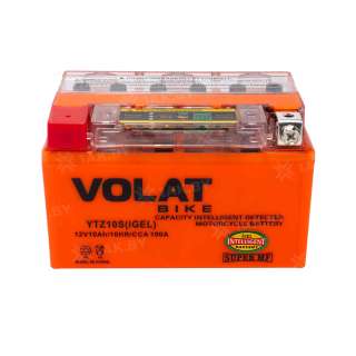 Аккумулятор для мотоцикла VOLAT (10 Ah) 190 A, 12 V Прямая, L+ YTZ10S YTZ10S(iGEL)Volat Аккумулятор для мотоцикла VOLAT (10 Ah) 190 A, 12 V Прямая, L+ YTZ10S YTZ10S(iGEL)Volat