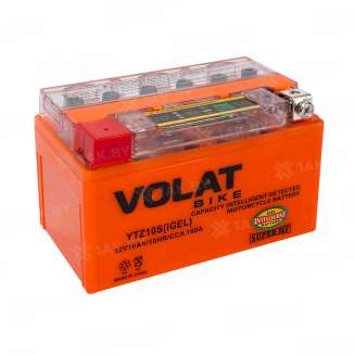 Аккумулятор для мотоцикла VOLAT (10 Ah) 190 A, 12 V Прямая, L+ YTZ10S YTZ10S(iGEL)Volat 10