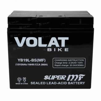 Аккумулятор для мотоцикла VOLAT (20 Ah) 260 A, 12 V Обратная, R+ YB19L-BS YB19L-BS(MF)Volat 10