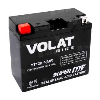 Аккумулятор для мотоцикла VOLAT (10 Ah) 155 A, 12 V Прямая, L+ YT12B-4 YT12B-4(MF)Volat 1