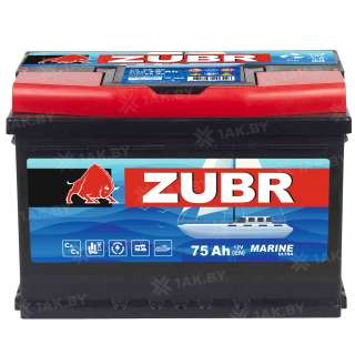 Аккумулятор ZUBR MARINE (75 Ah) , 12 V Обратная, R+ L3 ZM750