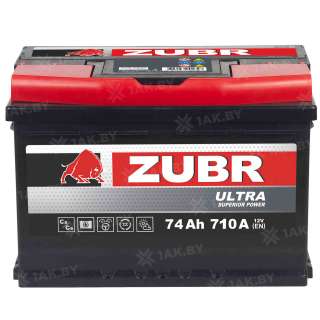 Аккумулятор ZUBR (74 Ah) 710 A, 12 V Обратная, R+ LB3 ZU740SK