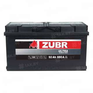 Аккумулятор ZUBR (92 Ah) 880 A, 12 V Обратная, R+ L5 ZU920S Аккумулятор ZUBR (92 Ah) 880 A, 12 V Обратная, R+ L5 ZU920S