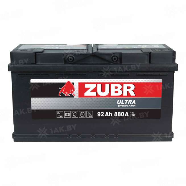 Аккумулятор ZUBR (92 Ah) 880 A, 12 V Обратная, R+ L5 ZU920S 0