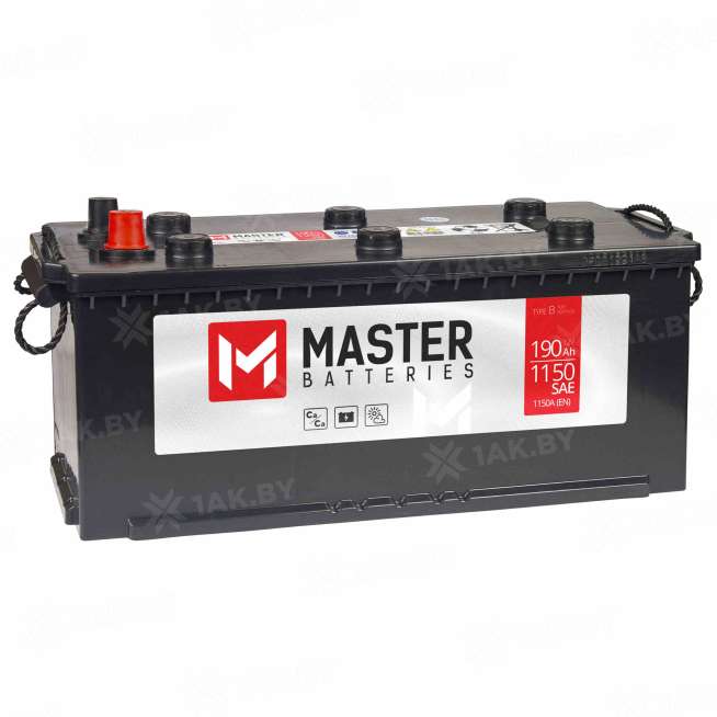 Аккумулятор MASTER BATTERIES (190 Ah) 1150 A, 12 V Прямая, R+ D5 MB1904E 0