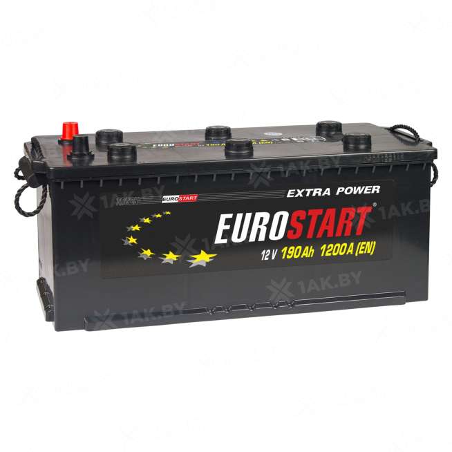 Аккумулятор EUROSTART (190 Ah) 1200 A, 12 V Обратная, R+ СЭ000494 0