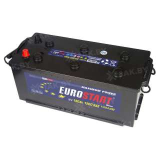 Аккумулятор EUROSTART (190 Ah) 1200 A, 12 V Обратная, R+ D5 EB1904SU