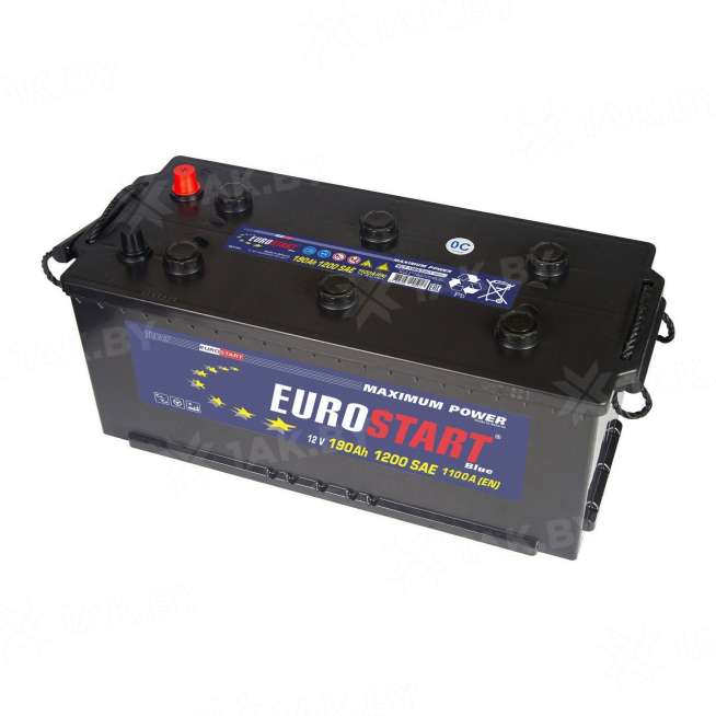 Аккумулятор EUROSTART (190 Ah) 1200 A, 12 V Прямая, L+ 00033690 0