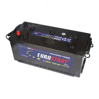 Аккумулятор EUROSTART (190 Ah) 1200 A, 12 V Обратная, R+ АКБ 6СТ-190N