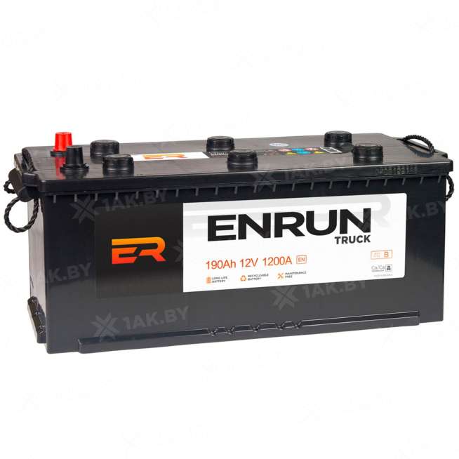 Аккумулятор ENRUN (190 Ah) 1200 A, 12 V Обратная, R+ D5 ENF1904S 0